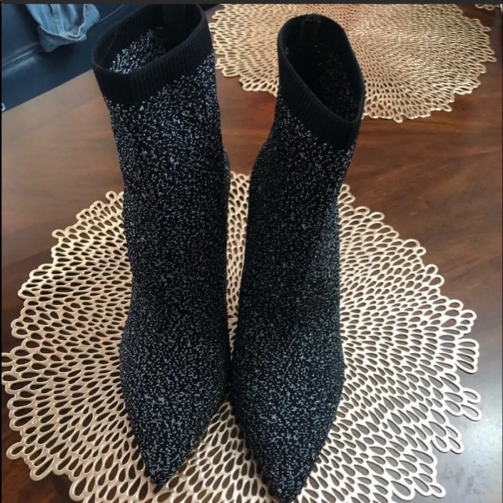 - Something navy sock bootie